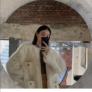 Shearling fur coat